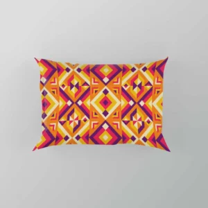 Colorful Geometric Pattern Pillow Case