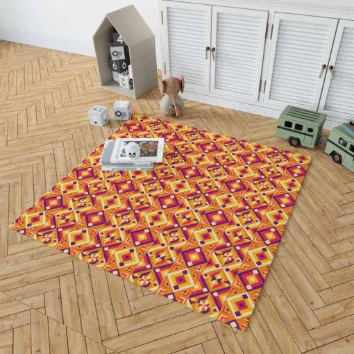 Colorful Geometric Pattern Rug 1