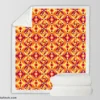 Colorful Geometric Pattern Sherpa Fleece Blanket