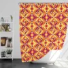 Colorful Geometric Pattern Shower Curtain