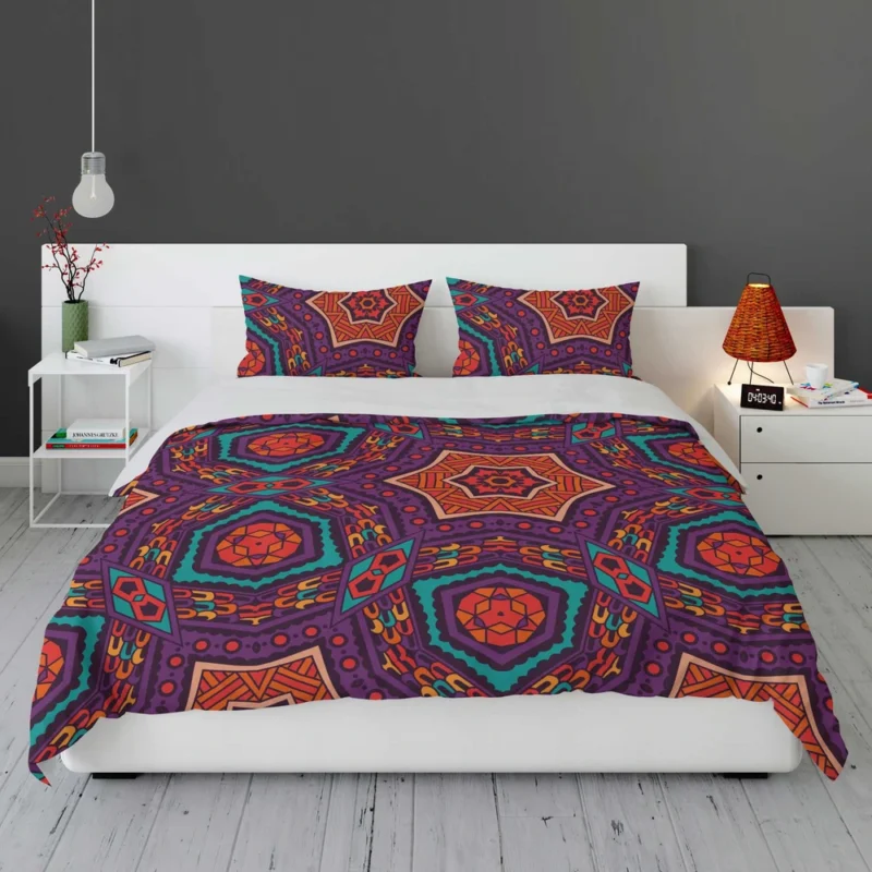 Colorful Geometrical Ethnic Design Bedding Set 1