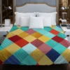 Colorful Geometrics Patchwork Pattern Duvet Cover