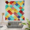 Colorful Geometrics Patchwork Pattern Wall Tapestry