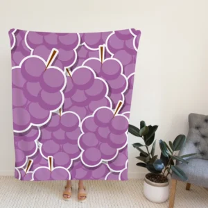 Colorful Grape Bunches Art Fleece Blanket