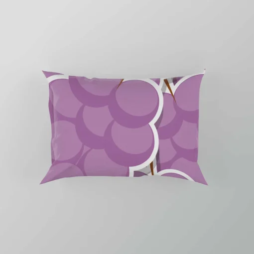 Colorful Grape Bunches Art Pillow Case