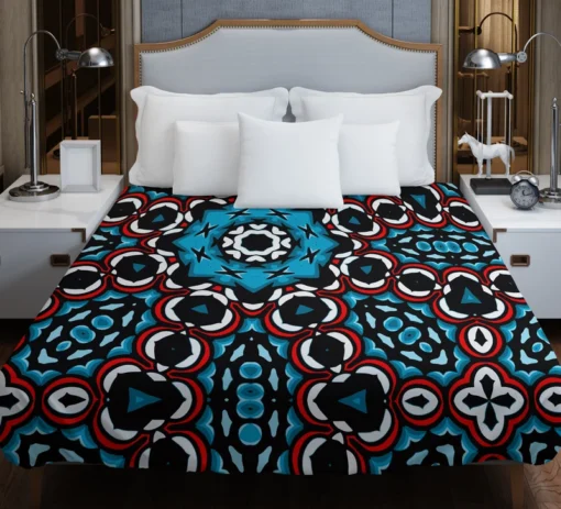 Colorful Indian Oriental Design Duvet Cover