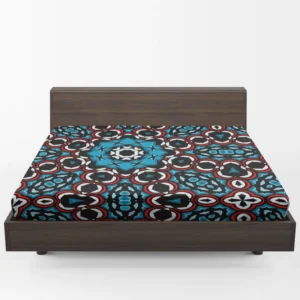 Colorful Indian Oriental Design Fitted Sheet 1