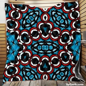 Colorful Indian Oriental Design Quilt Blanket