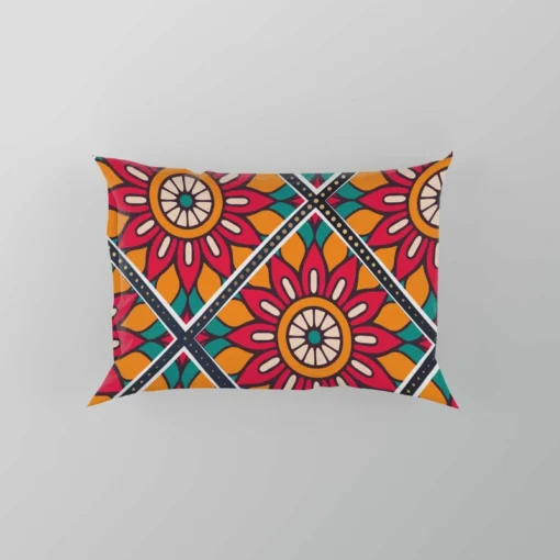 Colorful Mandala Pattern Pillow Case