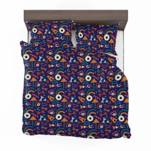 Colorful Mini Rectangle Pattern Bedding Set 1