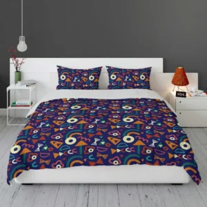 Colorful Mini Rectangle Pattern Bedding Set 2