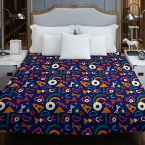 Colorful Mini Rectangle Pattern Duvet Cover