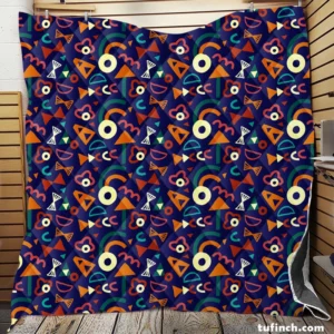 Colorful Mini Rectangle Pattern Quilt Blanket