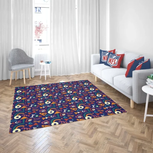 Colorful Mini Rectangle Pattern Rug 2