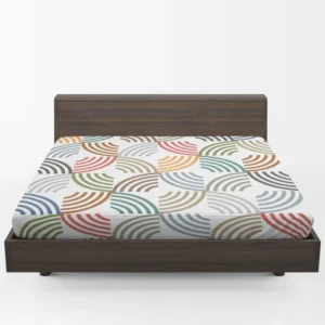 Colorful Minimal Circle Pattern Fitted Sheet 1