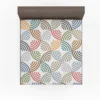 Colorful Minimal Circle Pattern Fitted Sheet