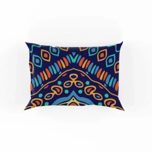 Colorful Pattern with Ethnic Elements Pillow Case