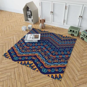 Colorful Pattern with Ethnic Elements Rug 1