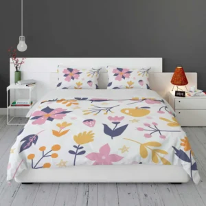 Colorful Plants Flowers Bedding Set 1