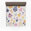 Colorful Plants Flowers Fitted Sheet