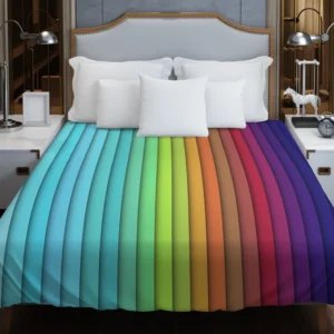 Colorful Rainbow Colors Duvet Cover