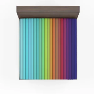 Colorful Rainbow Colors Fitted Sheet