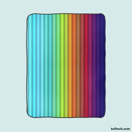 Colorful Rainbow Colors Fleece Blanket 1