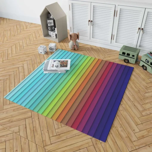 Colorful Rainbow Colors Rug 1