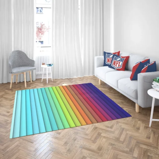 Colorful Rainbow Colors Rug 2