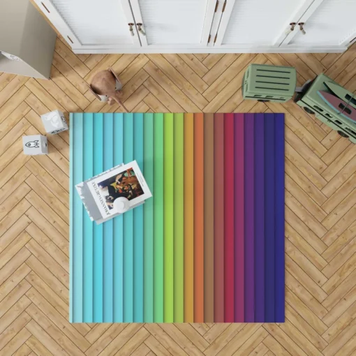 Colorful Rainbow Colors Rug