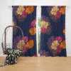 Colorful Rhododendron Lily Floral Pattern Curtain