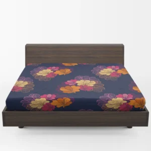 Colorful Rhododendron Lily Floral Pattern Fitted Sheet 1