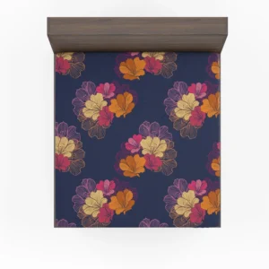 Colorful Rhododendron Lily Floral Pattern Fitted Sheet