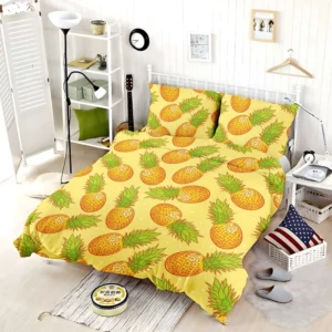 Colorful Ripe Pineapple Bedding Set