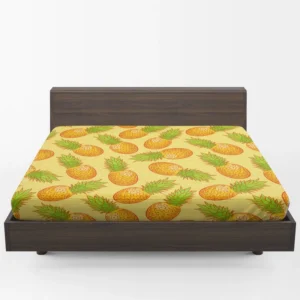 Colorful Ripe Pineapple Fitted Sheet 1