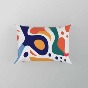 Colorful Shapes Design With Patterns Pillow Case