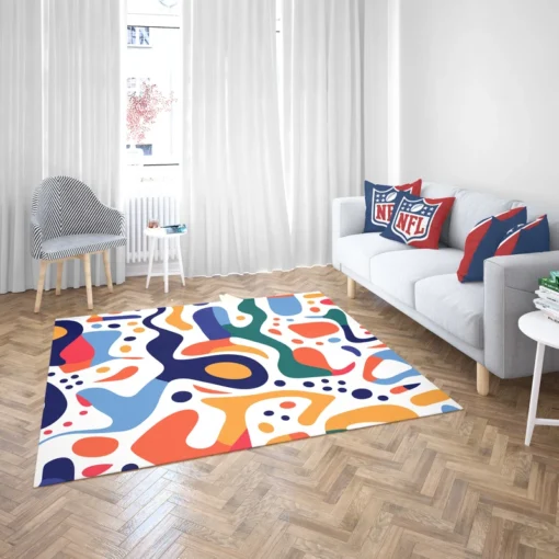 Colorful Shapes Design With Patterns Rug 2