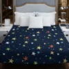 Colorful Starry Night Pattern Duvet Cover