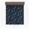 Colorful Starry Night Pattern Fitted Sheet