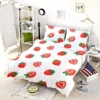 Colorful Strawberries Pattern Bedding Set