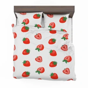 Colorful Strawberries Pattern Bedding Set 2