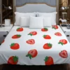 Colorful Strawberries Pattern Duvet Cover