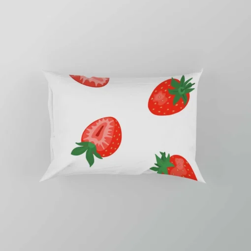 Colorful Strawberries Pattern Pillow Case