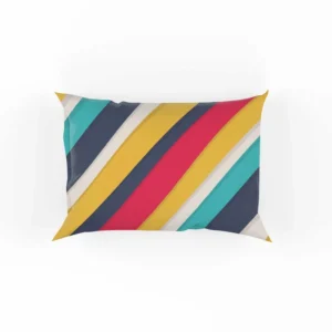 Colorful Stripes Pattern Design Pillow Case