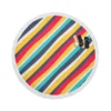 Colorful Stripes Pattern Design Round Beach Towel