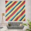 Colorful Stripes Pattern Design Wall Tapestry