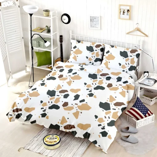 Colorful Terrazzo Design Bedding Set