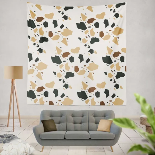 Colorful Terrazzo Design Wall Tapestry