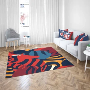 Colorful Zebra Stripes Print Rug 2