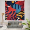 Colorful Zebra Stripes Print Wall Tapestry